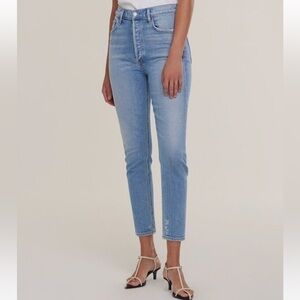 AGOLDE Nico High Rise Slim Fit Denim Jeans in Embark Size 26 Button Fly